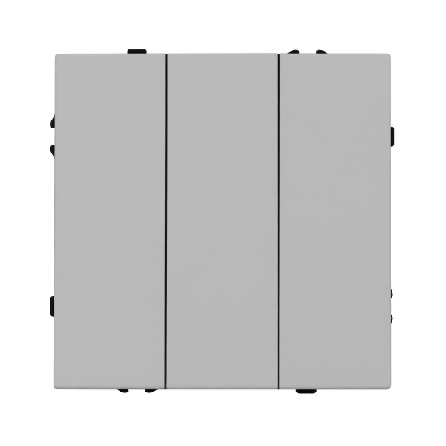 Механизм выключателя трехклавишный непроходной SWT-NOBE-MK03-SFPL-IS (230V, 10A) (Arlight, Никель)