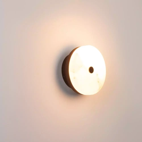 Светильник SP-MENTA-WALL-R165-12W Warm2700 (BK, 130 deg, 230V) (Arlight, IP20, Мрамор, 5 лет)