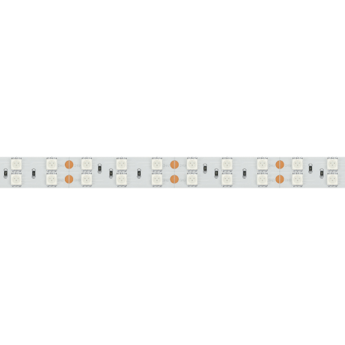 Лента RT 2-5000 24V Yellow 2x2 (5060, 600 LED, LUX) (Arlight, 28.8 Вт/м, IP20)