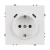 ARL NOBE Розетка зк со шторками с USB тип C+С софт-тач белый кварц SCT-MUCC-SFPL-WH (250V, 16A) (Arlight, -)