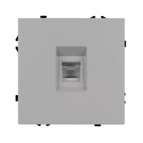 Механизм телефонной розетки SCT-NOBE-MTL1-SFPL-IS (RJ-11, 4C) (Arlight, Никель)