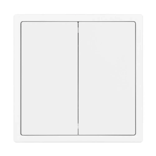 Механизм выключателя двухклавишный перекрёстный SWT-NOBE-MKX2-SFPL-WH (230V, 10A) (Arlight, Белый кварц)