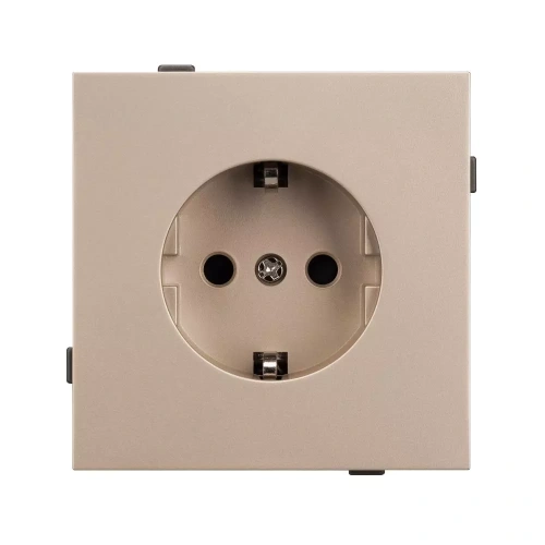 Механизм электрической розетки SCT-TENDO-MEU1-PL-GD (230V, 16A) (Arlight, Песочный)