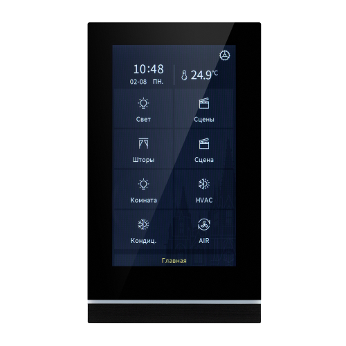 INTELLIGENT ARLIGHT Панель сенсорная KNX-113-51-MULTI-V5-IN (20-30V) (IARL, IP20 Пластик, 2 года)