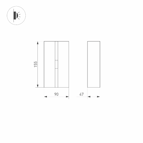 Светильник LGD-STRIPE-3W Day4000 (GR, 20 deg, 230V) (Arlight, IP65 Металл, 3 года)