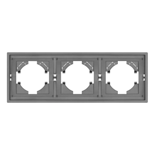 Рамка пластиковая FRM-TENDO-PL-3-GR (Arlight, Графитовый)