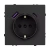 Механизм розетки с USB зарядкой SCT-NOBE-MUAC-SFPL-BK (230V, 16A) (Arlight, Черный оникс)