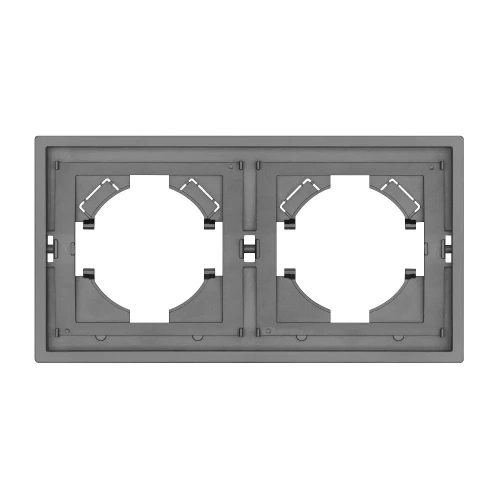 Рамка пластиковая FRM-TENDO-PL-2-GR (Arlight, Графитовый)