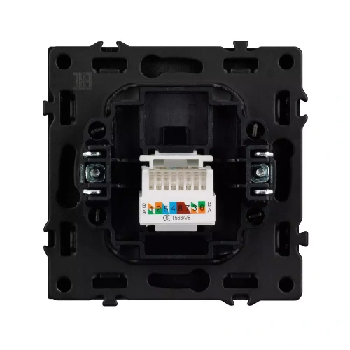 Механизм компьютерной розетки SCT-NOBE-MPC1-SFPL-GR (RJ-45, CAT6) (Arlight, Серый базальт)