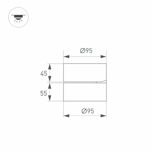 Светильник SP-RONDO-FLAP-R95-16W Day4000 (BK, 110 deg) (Arlight, IP40 Металл, 3 года)