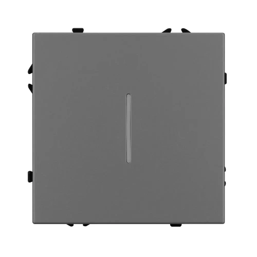 ARL NOBE Выключатель 1 кл подсветка софт-тач серый базальт SWT-MK01-SFPL-L-GR (250V, 10A) (Arlight, -)