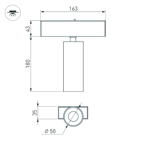 Светильник MAG-SPOT-45-R65-18W Day4000 (BK, 36 deg, 24V) (Arlight, IP20 Металл, 3 года)