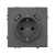 Механизм розетки с USB зарядкой SCT-NOBE-MUAA-SFPL-GR (230V, 16A) (Arlight, Серый базальт)