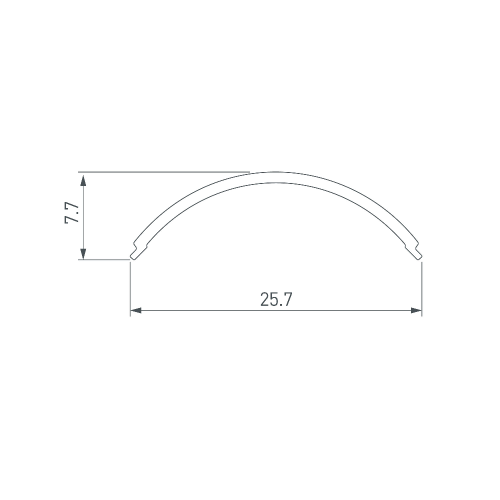 Экран SL-KANT-H20 ROUND OPAL (Arlight, Пластик)