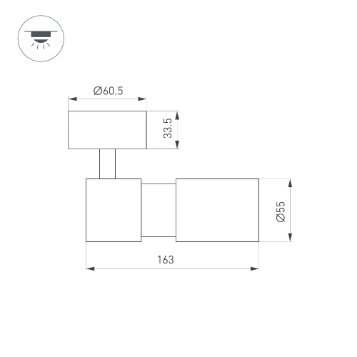 Светильник SP-ARTEMIS-SURFACE-FLAP-R55-12W Warm3000 (WH, 8-80 deg, 230V) (Arlight, IP20 Металл, 5 лет)