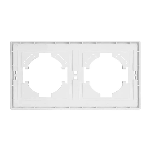 Рамка пластиковая FRM-TENDO-SFPL-2-WH (Arlight, Матовый белый)
