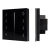 Панель Sens SMART-P17-DIM Black (230V, 4 зоны, 2.4G) (Arlight, IP20 Пластик, 5 лет)