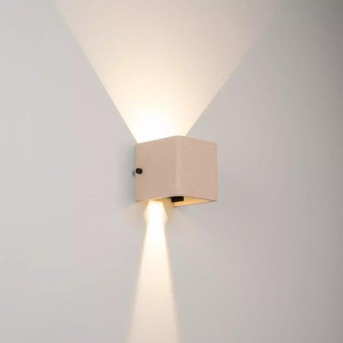 Светильник LGD-PERAN-WALL-S120x120-6W Warm3000 (Light ivory, 0-80 deg, 230V) (Arlight, IP65 Бетон, 3 года)