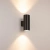 Светильник настенный LGD-WALDER-R106-2x18W Day4000-MIX (Черный, 40 deg, 230V) (Arlight, IP65 Металл, 5 лет)