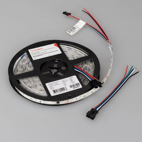 Лента герметичная DMX-SE-B60-10mm 24V RGB-PX6 (14 W/m, IP65, 5m) (Arlight, -)