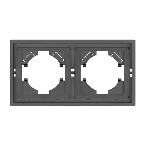 Рамка пластиковая FRM-TENDO-SFPL-2-GR (Arlight, Матовый графитовый)