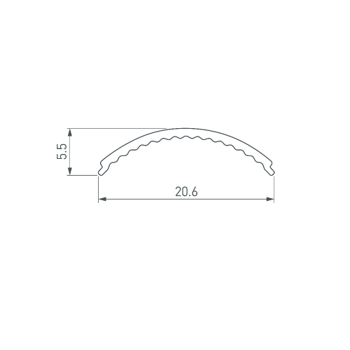 Экран ARH-KANT-H16-2000 Round Opal (Arlight, Пластик)