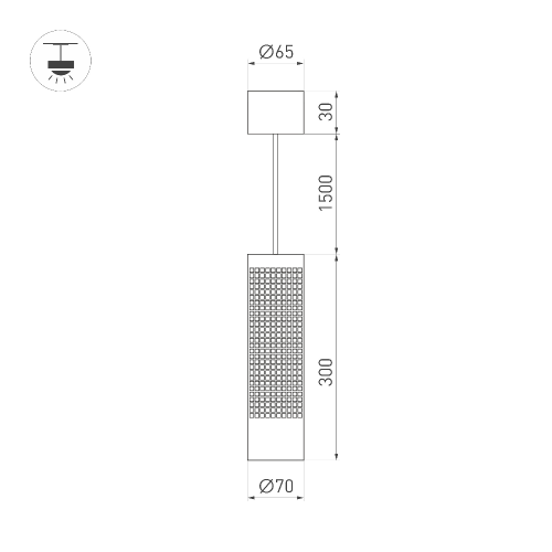 Светильник SP-SPICY-HANG-R70-13W Day4000 (BK, 50 deg, 230V) (Arlight, IP20 Металл, 3 года)