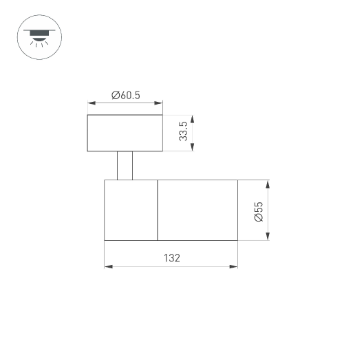 Светильник SP-ARTEMIS-SURFACE-FLAP-R55-12W Warm3000 (WH, 8-80 deg, 230V) (Arlight, IP20 Металл, 5 лет)