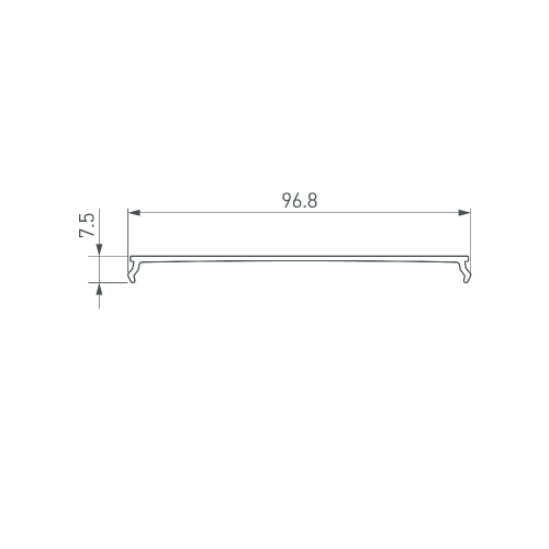 Экран ARH-POWER-W100-2000 OPAL (Arlight, Пластик)