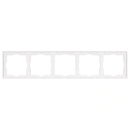 ARL NOBE Рамка универсальная пластиковая софт-тач 5 постов никель FRM-SFPL-5-IS (Arlight, -)