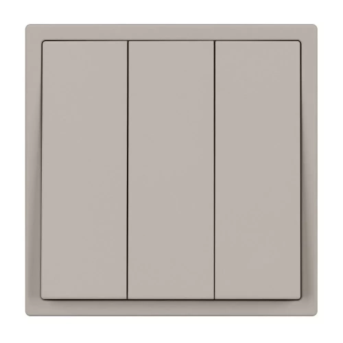 Механизм выключателя трехклавишный непроходной SWT-NOBE-MK03-SFPL-CA (230V, 10A) (Arlight, Кашемир)