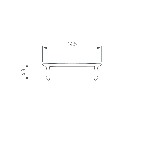 Экран SL-W15-10000 OPAL (Arlight, Пластик)