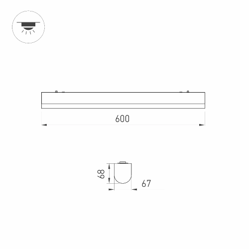 Светильник ALT-LARGO-600-15W Day4000 (WH, 120 deg, 230V) (Arlight, IP65 Пластик, 5 лет)