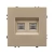 Механизм сдвоенной компьютерной розетки SCT-NOBE-MPC2-SFPL-GD (RJ-45, CAT6) (Arlight, Золотой песок)