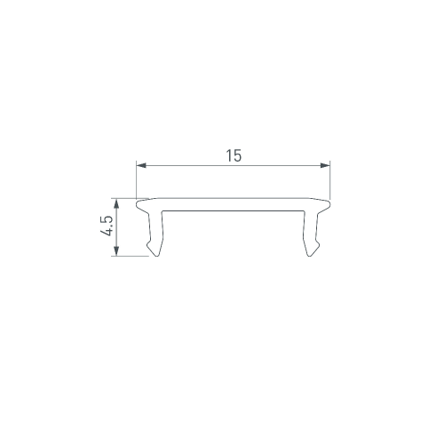 Экран SL-W15-S-2000 CLEAR (Arlight, Пластик)