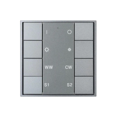 INTELLIGENT ARLIGHT Кнопочная панель DALI-201-23-1G-2SC-MIX-DT8-IN Silver (BUS, Frame) (IARL, IP20 Металл, 3 года)