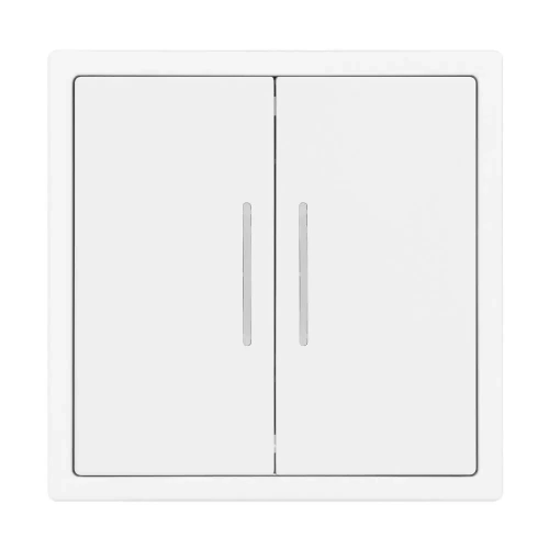 Механизм звонкового выключателя двухклавишный LED SWT-NOBE-MKR2-SFPL-L-WH (230V, 10A) (Arlight, Белый кварц)