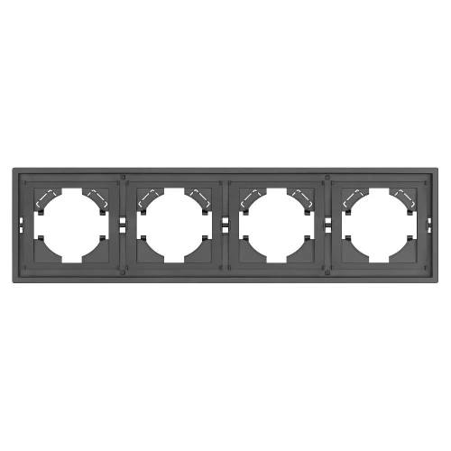 Рамка пластиковая FRM-TENDO-SFPL-4-GR (Arlight, Матовый графитовый)