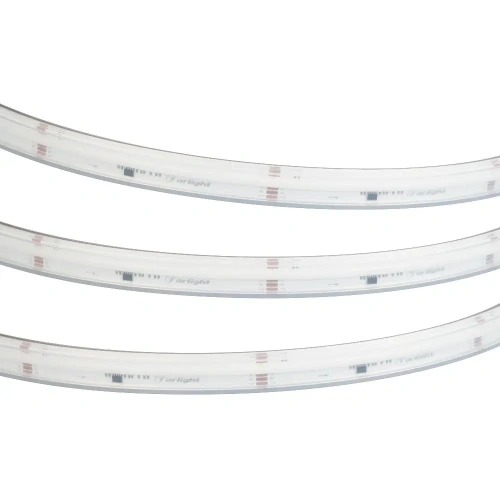 Лента герметичная DMX-COB-PS-X1008-21mm 24V RGB-PX126 (11 W/m, IP67, CSP, 5m) (Arlight, -)
