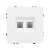 Механизм сдвоенной компьютерной розетки SCT-NOBE-MPC2-SFPL-WH (RJ-45, CAT6) (Arlight, Белый кварц)