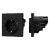Механизм розетки с USB зарядкой SCT-NOBE-MUAC-SFPL-BK (230V, 16A) (Arlight, Черный оникс)