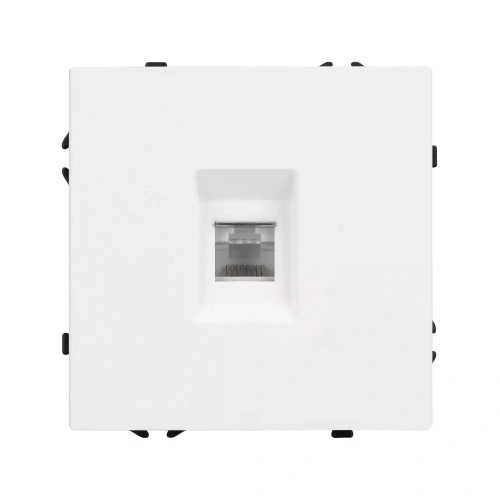 Механизм телефонной розетки SCT-NOBE-MTL1-SFPL-WH (RJ-11, 4C) (Arlight, Белый кварц)