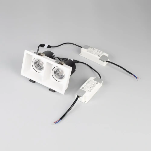 Светильник MS-FLOW-BUILT-S157x85-2x12W Day4000 (WH, 38 deg, DALI2, 230V) (Arlight, IP20 Металл, 5 лет)