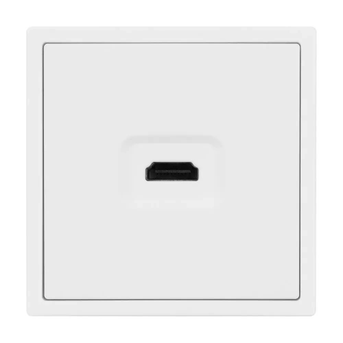 Механизм HDMI розетки SCT-NOBE-MHD1-SFPL-WH (Arlight, Белый кварц)