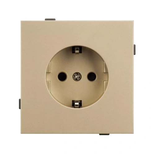 Механизм электрической розетки SCT-TENDO-MEU1-SFPL-GD (230V, 16A) (Arlight, Матовый песочный)