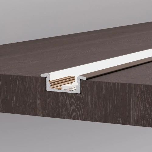 Профиль LINE-2308-F-2000 ANOD BROWN DEEP (Arlight, Алюминий)