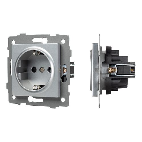 Механизм электрической розетки SCT-MEU1-PL-GR-V (250V, 16A) (Arlight, -)