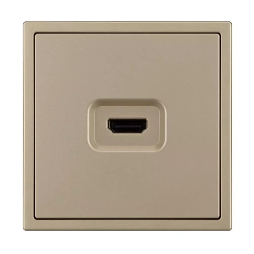 Механизм HDMI розетки SCT-NOBE-MHD1-SFPL-GD (Arlight, Золотой песок)