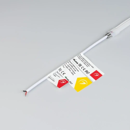 Лента герметичная HALO-SIDE-A168-6x13mm 24V Yellow (10 W/m, IP67, 2835, 5m) (Arlight, Силикон)