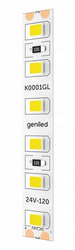 Светодиодная лента Geniled GL-120SMD2835 24В 12Вт/м 8x3000 3800-4200К IP33